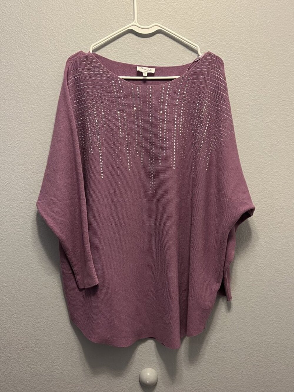 Siren Lily woven Sweater with Sparkle Embellishment